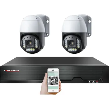 Kompletní kamerový systém 4K PoE IP 2 kamerový set XM-PTZ-220D, 8Mpx, CZ menu