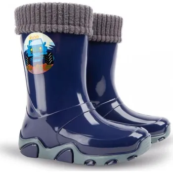 Chlapecké tenisky DEMAR dětské zateplené gumáky - Stormer lux modrá Velikost: 28-29