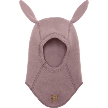 Kojenecká bunda MIKK-LINE Merino kukla dětská s oušky Bunny Mikk Line - růžová Twilight Mauve Velikost: 41-43cm (vel 62/68)
