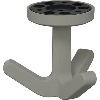 Věšák Trojitý otočný věšák HEWI 477.94B030 elastický, plastový TPU kámen šedý mat