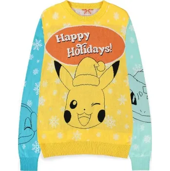 Dámský svetr Difuzed Vánoční svetr Pokémon - Pikachu and Crew XS Multicolor