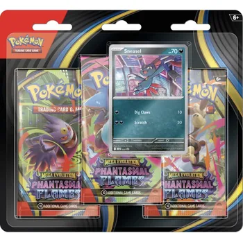 Volný čas Pokémon Phantasmal Flames - 3-Pack Blisters Číslo: Sneasel