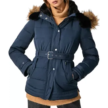 Modrá péřová bunda Pepe Jeans (Dámská zimní péřová bunda Pepe Jeans)