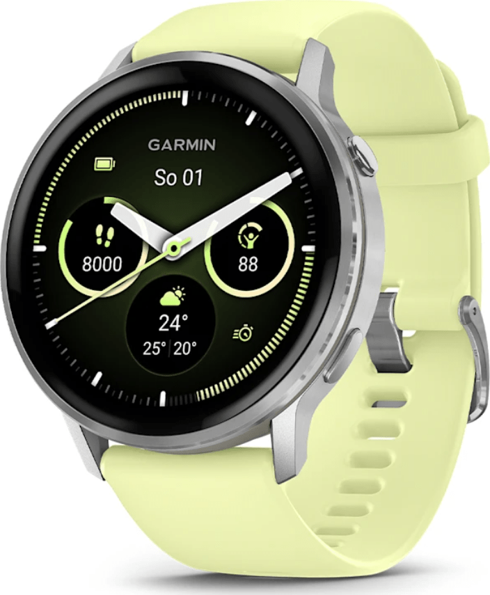Garmin Venu 4 - 45 mm, Silver / Citron 010-03014-02