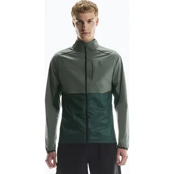 Pánská větrovka Pánská běžecká bunda On Weather spirulina/olive