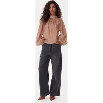 Dámská halenka ViCOLO Halenka TF0314 Hnědá Regular Fit M