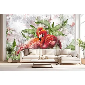 Fototapeta Fototapeta na zeď - V objetí plameňáků Typ: Samolepící vinylová