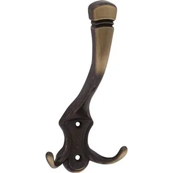 Věšák Věšák na klobouk Valentino š.83 mm, v. 170 mm, tlak. litý zinek patinovaný