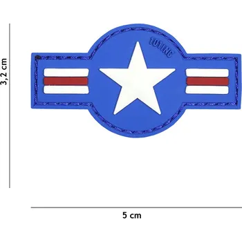 Nášivka 101 INC® Nášivka 3D PVC U.S. AIR FORCE modrá
