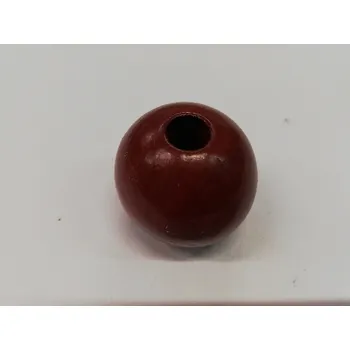 Korálek Dřevěné korále na výrobu lapače snů - 40mm - červený