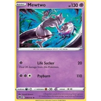 Sběratelská karetní hra Pokémon BRS 056/172 Mewtwo - Brilliant Stars Stav: Near Mint, Verze: NORMAL