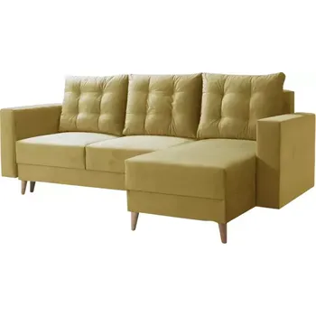 Sedací souprava Rohová sedací souprava Bleky Žlutá Doprava ZDARMA.