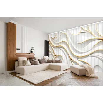 Žaluzie Vertikální fotožaluzie - 3D Elegantní vlny Látka: Klasická
