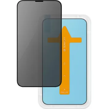 Appleking 3D case friendly prémiové Anti-Spy sklo pro iPhone 16 Pro