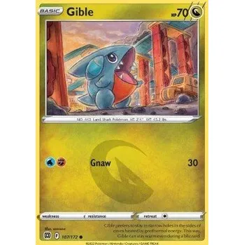 Sběratelská karetní hra Pokémon BRS 107/172 Gible - Brilliant Stars Stav: Near Mint, Verze: NORMAL