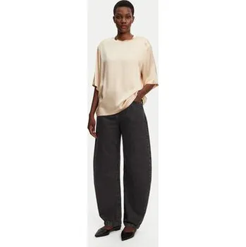 Dámská halenka ViCOLO Halenka TD0013 Béžová Relaxed Fit XL