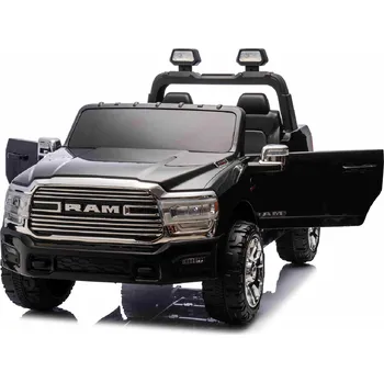 Dětské vozidlo Dvoumístný pickup RAM 3500 s 2,4G dálkovým ovládáním, 2x200W/24V, 24V/7Ah, černý