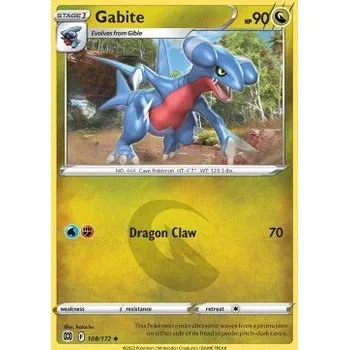 Volný čas Pokémon BRS 108/172 Gabite - Brilliant Stars Stav: Near Mint, Verze: NORMAL