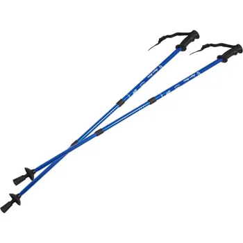 Nordic walkingová hůl Nordic walking - vycházkové hole, hliníkový systém proti otřesům 65-135cm EUROBATT modrá barva