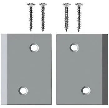 PLANET rohové destičky X3 typ 2, 39 x 55 mm, ocel stříbrná