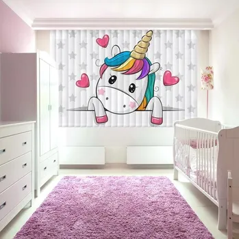 Žaluzie Vertikální fotožaluzie - Roztomilý jednorožec Látka: Klasická