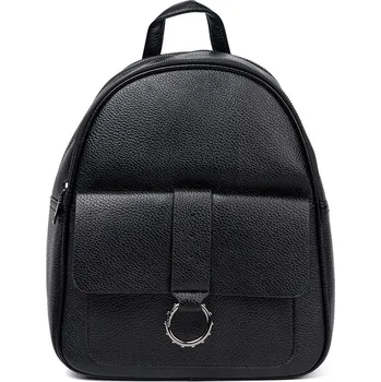 Městský batoh Černý dámský batoh z eko kůže TOR-