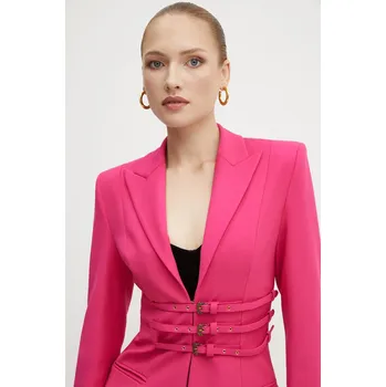 Dámské sako Sako Versace Jeans Couture růžová barva, 77HAQ701 N0394 77HAQ701.N0394 43X, vel. 36