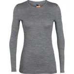 Icebreaker Dámské termotriko s dlouhým rukávem 200 Oasis, šedá