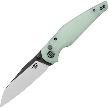 kapesní nůž Bestech Snakebird 14C28N, G10, Button Lock - Jade BG58D