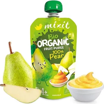 Mixit BIO ovocná kapsička - 100% Hruška 4× 120 g