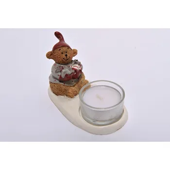 Svícen Hitra Vánoční méďa - svícen na čajovou svíčku