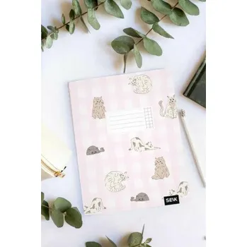 Sešit se čtverečky (12 listů) - kočky