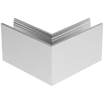 ECONOMY vnitřní roh pro podlahové profily 0004 PRO FLEX, hliník stříbrný elox