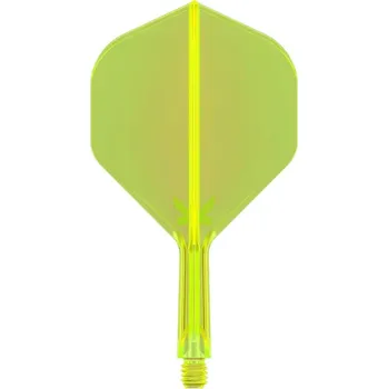 Příslušenství pro šipky Target letky K-Flex Neon Yellow No.2, Velikost Intermediate 26 mm