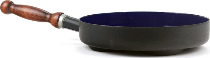 BELIS Smaltovaný lívanečník s dřeveným držadlem ø 24 cm - BSE