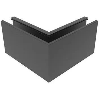 ECONOMY vnitřní roh pro podlahové profily 0004 ECO, hliník černý elox