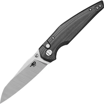 kapesní nůž Bestech Snakebird 14C28N, G10, Button Lock - Černý BG58C