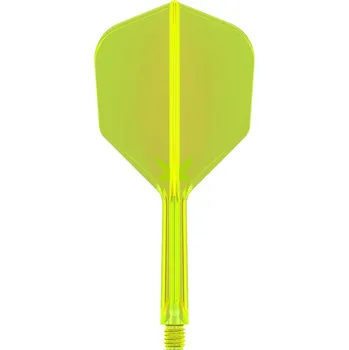 Příslušenství pro šipky Target letky K-Flex Neon Yellow No.6, Velikost Intermediate 26 mm
