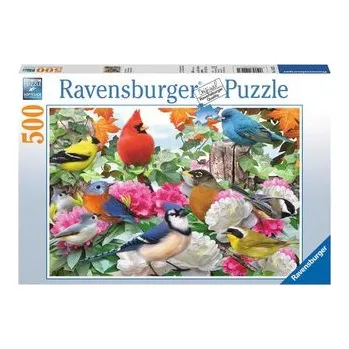 Puzzle Ravensburger Puzzle - Ptáci na zahradě 500 dílků
