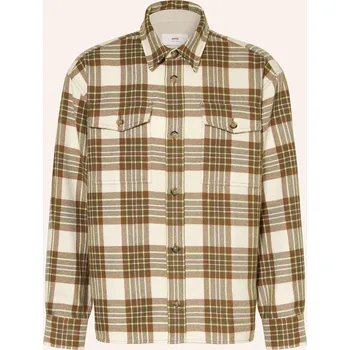 Pánská košile Ami Paris Pánská Flanelová Svrchní Košile, tmavě žlutá /...