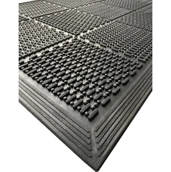 Rohožka Odolná čistící gumová rohož Flow - 90 x 60 cm