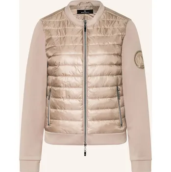 Dámská bunda Monari Dámská Prošívaná Bunda Ze Směsi Materiálů, béžová, 46