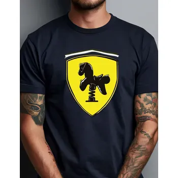 Pánské tričko Pánské tričko - Ferrari parody Barva: Bílá, Velikost: L