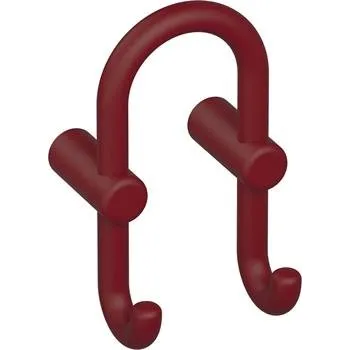 Věšák Věšák na kabáty HEWI 801.90B040,výška 165 mm, polyamid rubínově červený mat