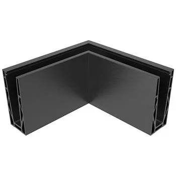 ECONOMY vnější roh pro podlahové profily 0004 ECO, hliník černý elox