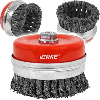 Brusný kotouč Brusný kartáč copánkový hrnkový M14 65 mm, Verke V05253