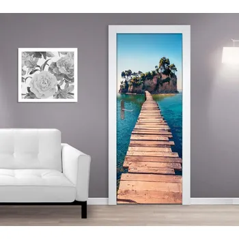 Fototapeta Samolepící fototapeta na dveře - Molo na ostrov