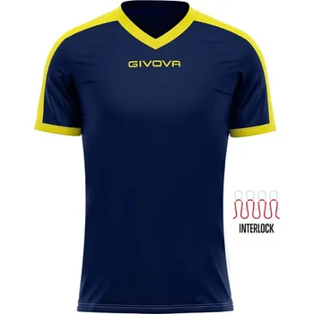 Chlapecké tričko Sportovní triko GIVOVA Revolution blue-yellow 3XL