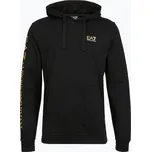 Pánská mikina Emporio Armani EA7 Train Logo Series Extended Logo Hoodie black / gold