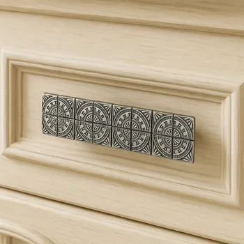 Nábytkové kování Interex Rukojeť MEZZO / Niklová patina 128 mm